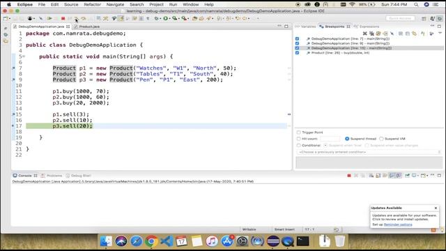 Debug Java program in Eclipse смотреть онлайн