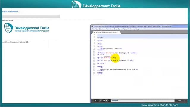 Profitez du Framework jQuery UI pour vos barres de progression loading смотреть онлайн