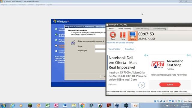 Como instalar uma maquina virtual com windows xp no oracle vm virtualbox смотреть онлайн