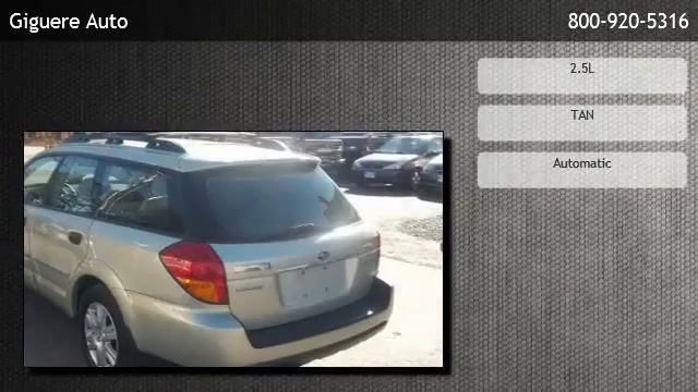 2005 Subaru Outback - Sanbornton смотреть онлайн