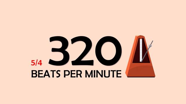 320 BPM 5/4 Metronome смотреть онлайн