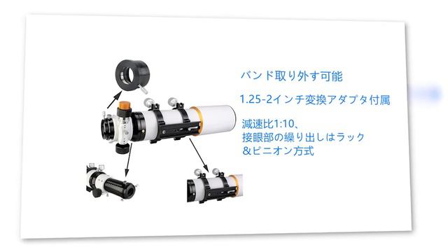 SV503 70/80/102mm EDレンズ　シリーズ望遠鏡の仕様 смотреть онлайн