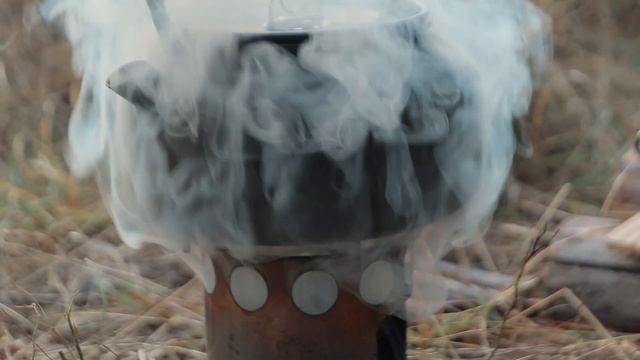 Обзор печки щепочницы с AliExpress. смотреть онлайн