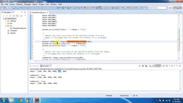Deque (removeFirstOccurrence & removeLastOccurrence methods) | Java Collection Framework смотреть онлайн