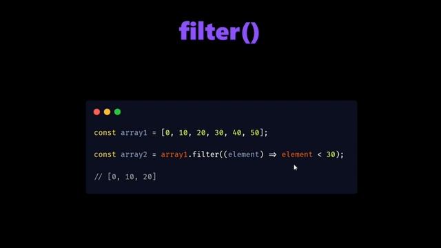 JavaScript - filter() method - under 4 minutes смотреть онлайн