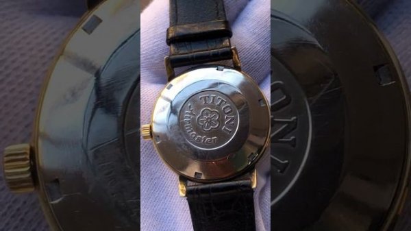 Vintage Titoni Airmaster 25 Jewels Rotomatic Date Swiss Men's Watch 99p St Bid