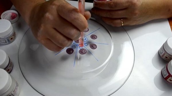 Дотсы. Инструменты для точечной росписи. Обзор и пробный рисунок дотсами.