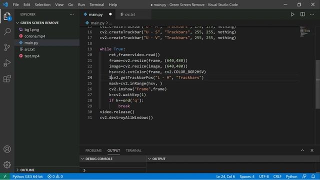 Remove Green Screen From Video & Add Background Using Python & Opencv | KNOWLEDGE DOCTOR | Mishu смотреть онлайн