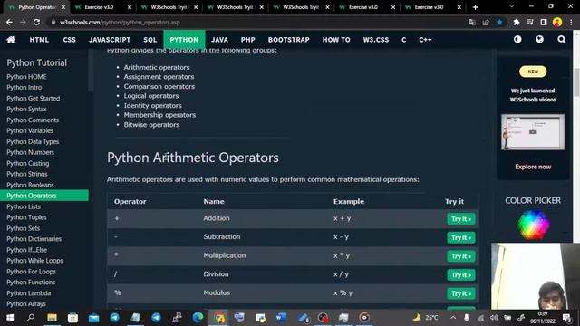 Learning Python with w3schools | Part 4 смотреть онлайн