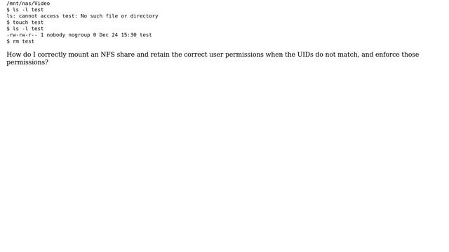 How to configure permissions for linux NFSv4 client with Synology NAS? (2 Solutions!!) смотреть онлайн