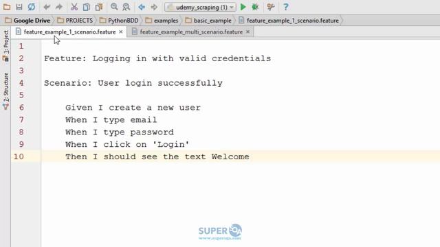 Feature file explained - BDD with Python (Cucumber / Gherkin / Behave) смотреть онлайн