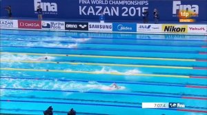 Вольный стиль 800 метров финал Сунь Ян Китай Kazan 2015 ЧМ 2015 Плавани