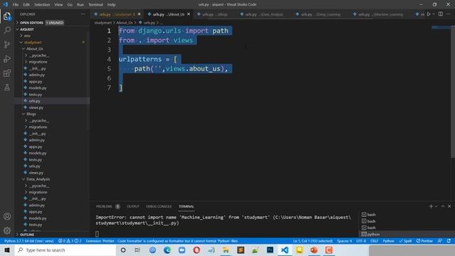10. Django Bangla Tutorials | Creating URL Pattern of Multiple Apps Using Include Function@aiQuest смотреть онлайн