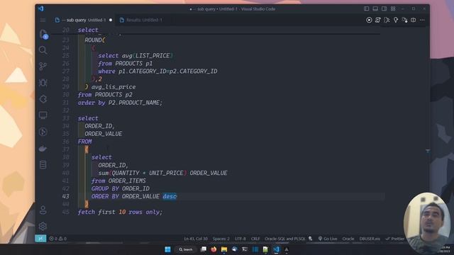 ORACLE DATABASE TUTORIAL #37 SUBQUERY смотреть онлайн