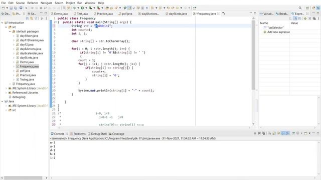 Frequency of character in a string in Java in Tamil смотреть онлайн