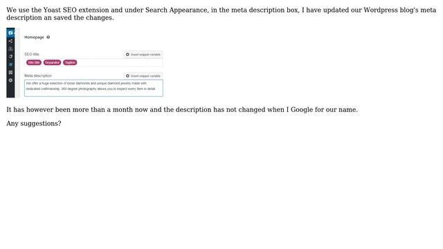 Wordpress: Trying to update the meta description of the home page смотреть онлайн