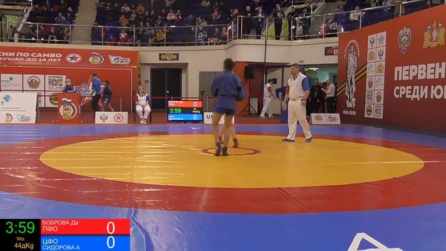 Первенство России по самбо 25 янв 2020г. (Ковер №4) смотреть онлайн