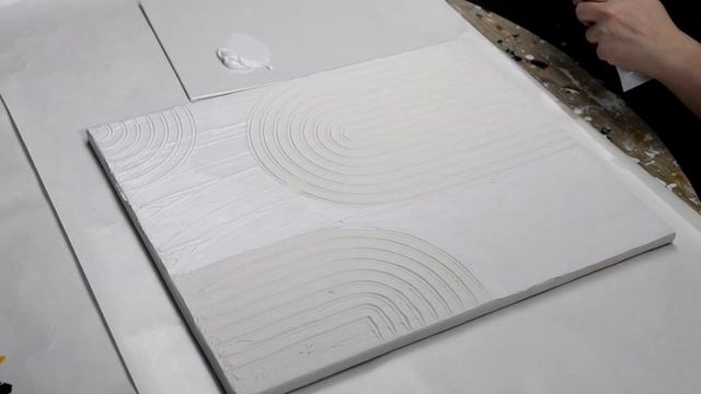 (90) Amazing DIY Beige and White Arches Textured Wall Art / Make Your Own Wall Art смотреть онлайн