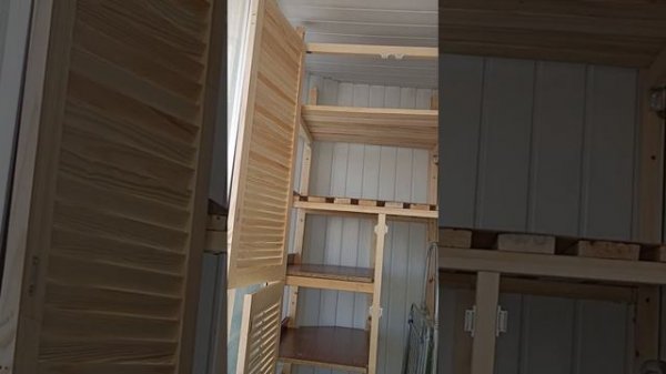 Шкаф, стеллаж на балкон, лоджию своими руками.