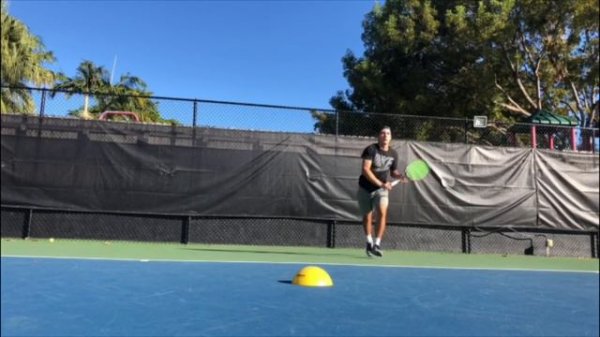Hand feeding Tennis drills with coach Brian Dabul. Professional Tennis training