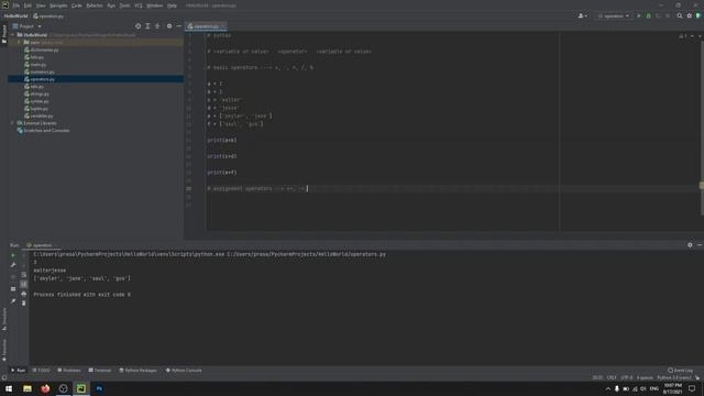 Operators in Python | Learn all the operators of python in just 7 min смотреть онлайн