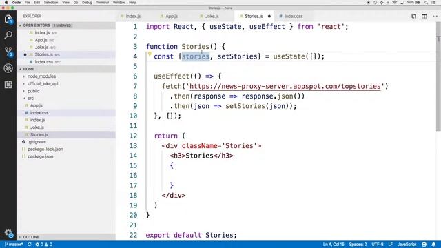 React Hooks Tutorial 6/46: Challenge and Code: Stories Component with UseEffect смотреть онлайн