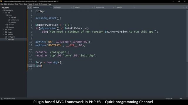Plugin based PHP MVC Framework from scratch #3 | Basic concept | Quick programming tutorial смотреть онлайн
