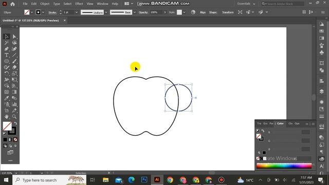 How to Apple Logo Design in Adobe Illustrator смотреть онлайн