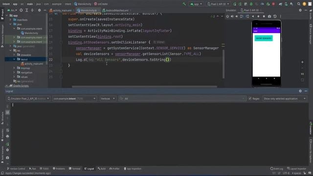 How to check All Sensors of Android Device Kotlin Android Studio смотреть онлайн