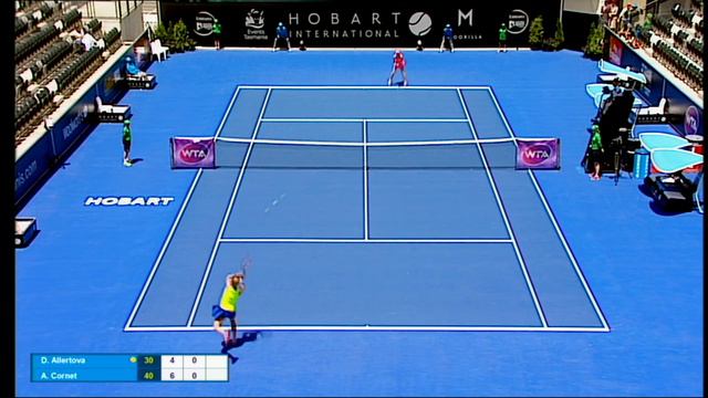 Denisa Allertova v Alize Cornet full match (1R) | Hobart International 2016 смотреть онлайн