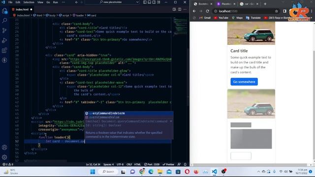 How to Remove Bootstrap 5 Placeholder Before Page Loading Using JS смотреть онлайн