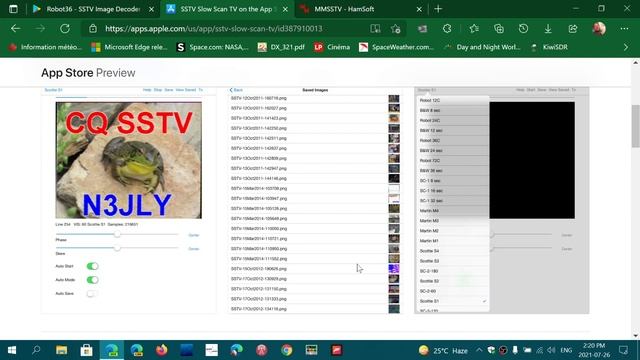 SSTV apps Windows Android and IOS for decoding slow scan television pictures смотреть онлайн