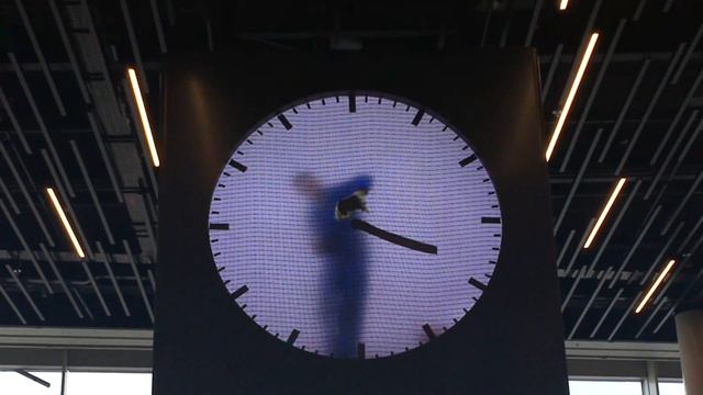 Amazing Clock At Amsterdam Airport