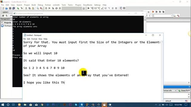 Array initialization in Codeblocks смотреть онлайн