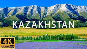 FLYING OVER KAZAKHSTAN (4K UHD) - Relaxing Music Along With Beautiful Nature Videos - TV 4K UHD