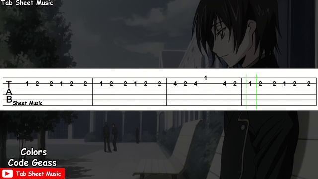Code Geass OP 1 - Colors Guitar Tutorial