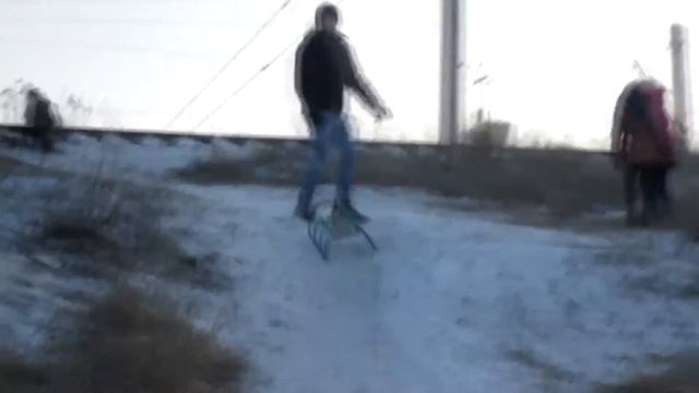 С горочки на саночках (пранк)