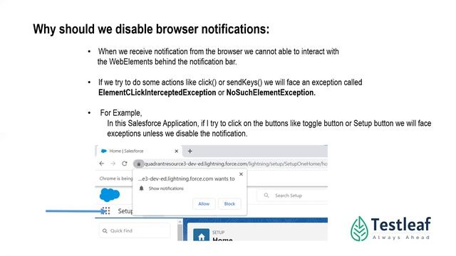 How to handle browser notifications using Selenium WebDriver? смотреть онлайн