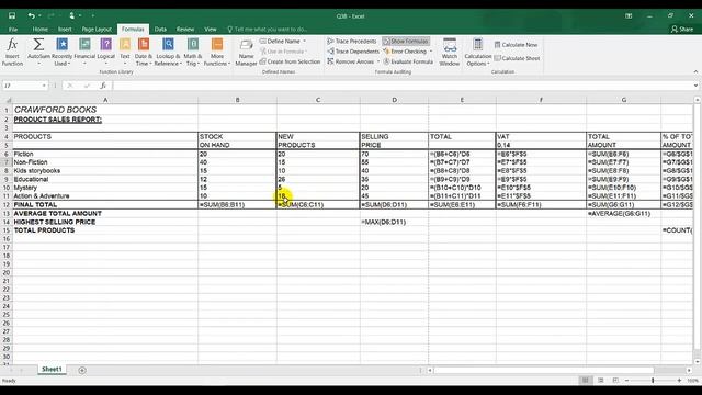 Computer Practice N4 - QUESTION 3C SHOW FORMULA MS EXCEL смотреть онлайн