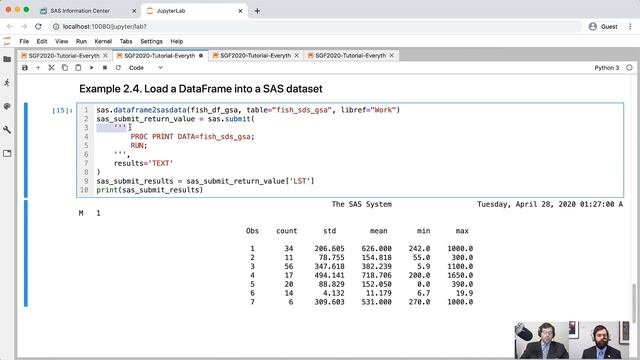 SAS Tutorial | Using SAS in Python Applications With SASPy and Open Source Tools смотреть онлайн