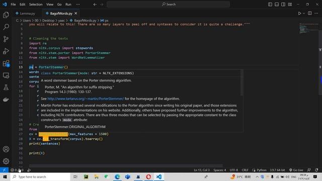 Natural Language Processing | Bag-of-Words (BoW) | Python смотреть онлайн