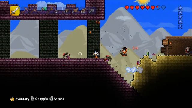 MythGamin Plays Terraria Xbox Edition #15 - Meteorite crash site and Dungeon failure! смотреть онлайн