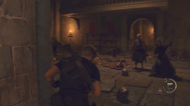 Resident Evil 4 remake Leon vs 2 garradores dificultad harcored ps5 смотреть онлайн