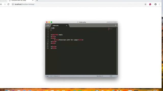 PHP Function With For Loop | If and Else Checking смотреть онлайн