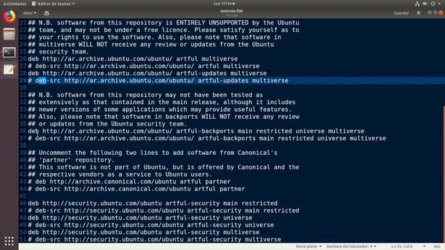 Resolver el problema de APT-GET "Debe poner algunos URIs fuente en su sources list" смотреть онлайн