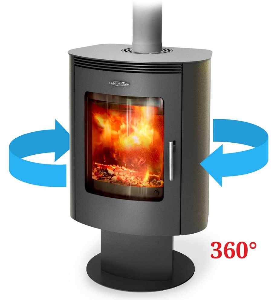 Печь-камин Визиера 360 компании TMF.
