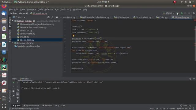 Scrollbar Tkinter Python GUI Tutorial #08 смотреть онлайн