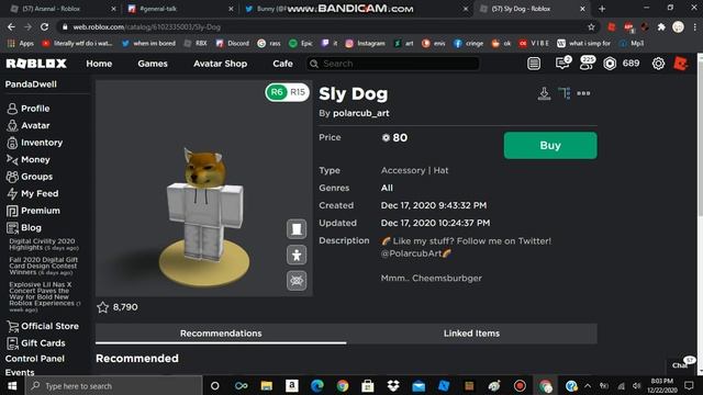 cheems hat on roblox смотреть онлайн