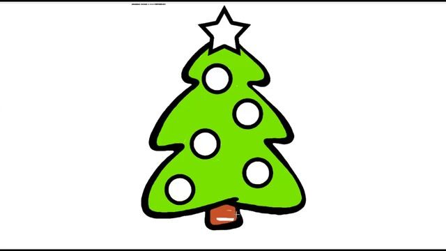 Как раскрасить Елку для новый год для малышей смотреть онлайн