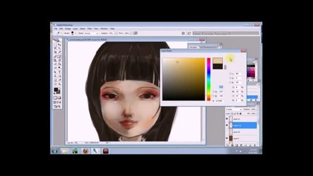 Pochi's Photoshop CS2 digital art demo смотреть онлайн